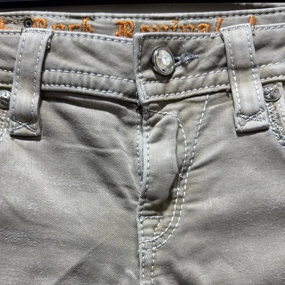 Rock Revival Women's Tan Straight Leg Jeans - Picture 3 of 10